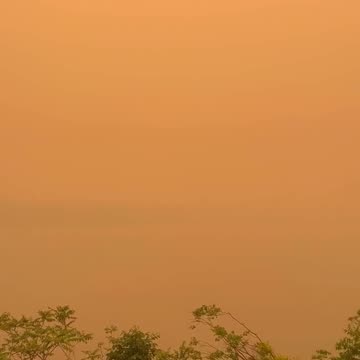 Orange Smoke in New York City