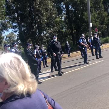 Australia: Outside Fairfield Chambers, Gang of Cops Tackle, Assault, and Arrest Man Aug. 31, 21'