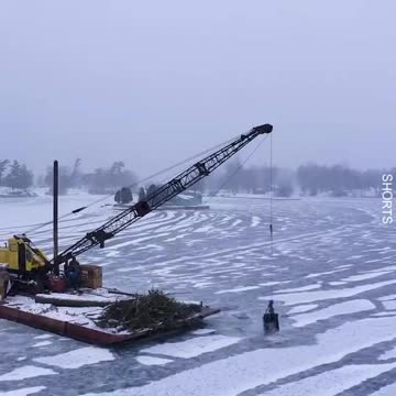 WATCH : Man Flips Ice Boat In Frozen River 😥.