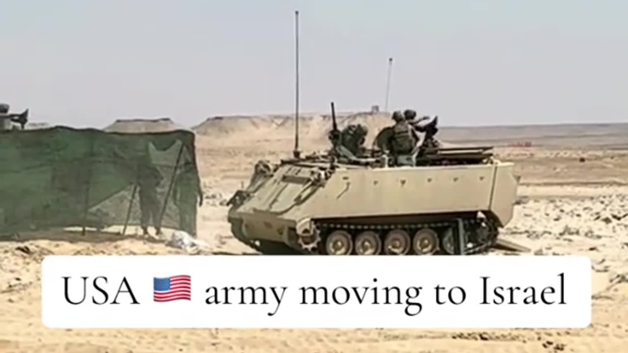 Usa army moving to Israel