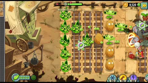 Plants vs Zombies 2 Wild West Day 8