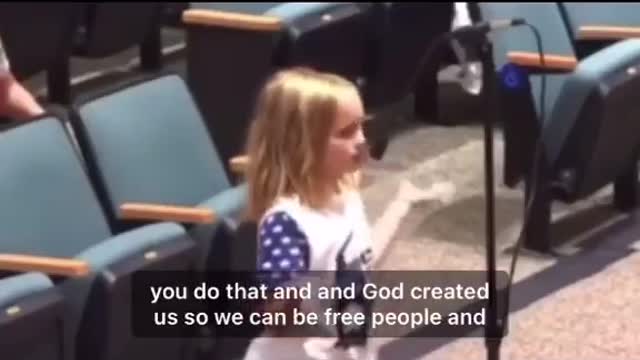 A Little Girl Bravely Speaks About Mask