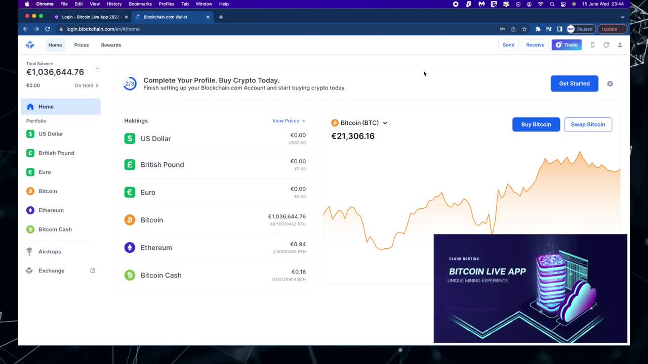 Bitcoin Live APP in Action - NEW UPDATED!