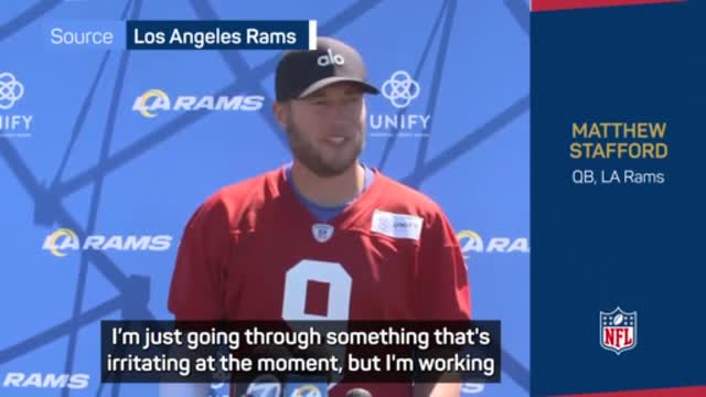 Rams QB Stafford has no concerns over elbow problem
