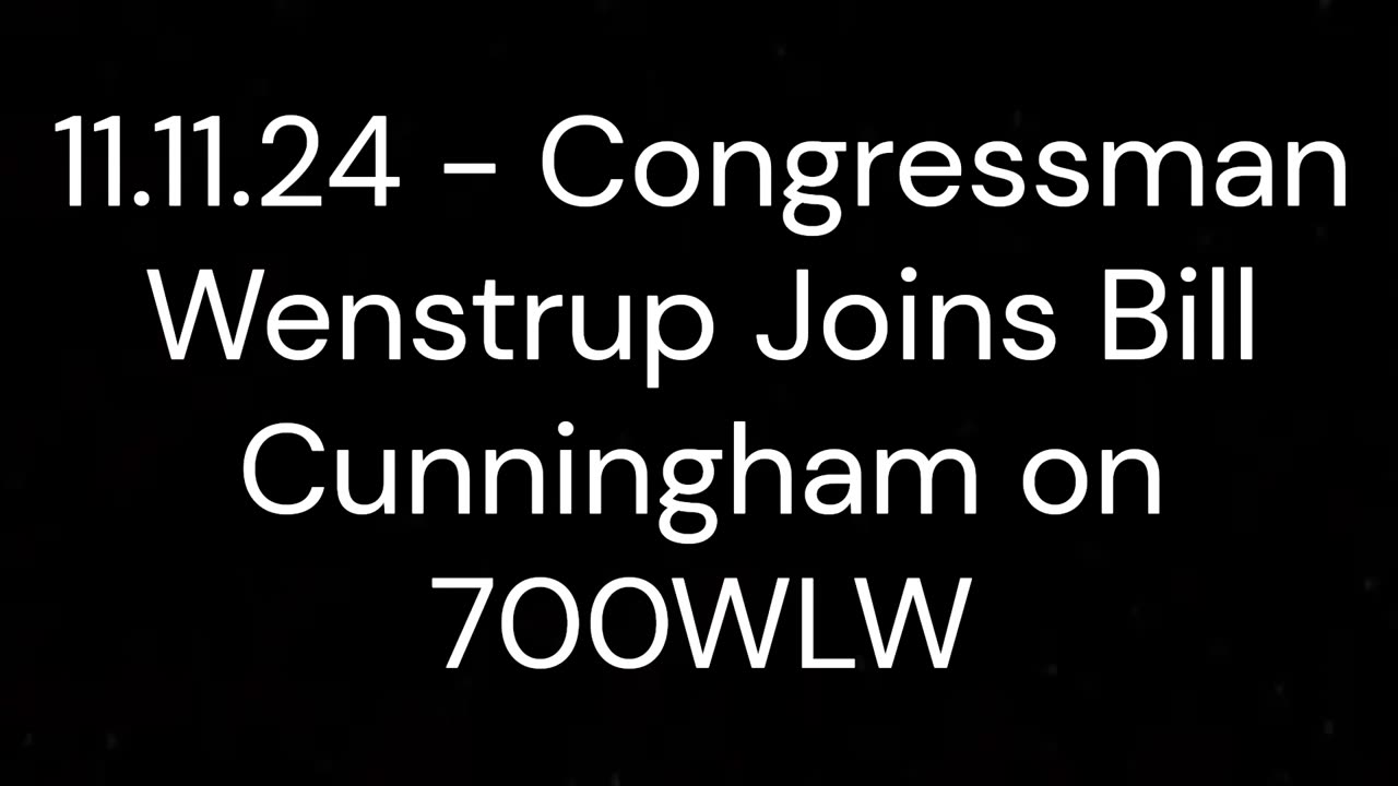 Congressman Wenstrup Joins Bill Cunningham to Discuss the Criminal Referral of Governor Andrew Cuomo