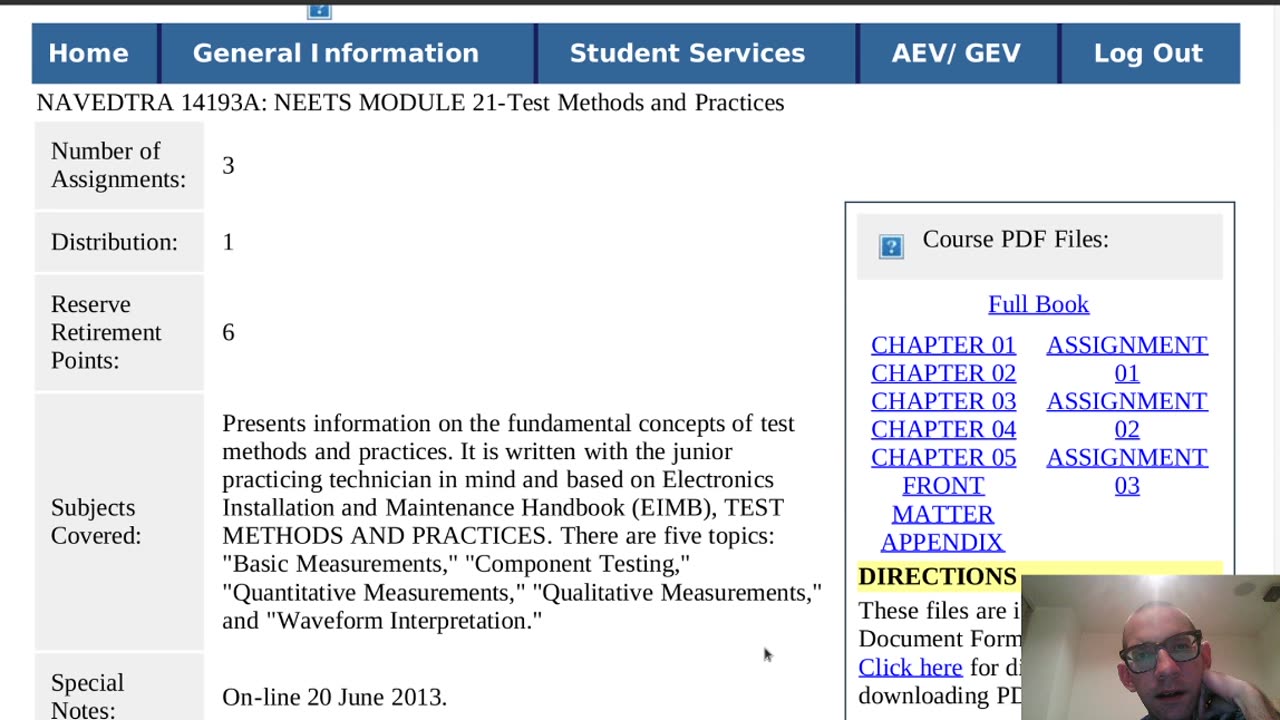 Summary of NAVEDTRA 14193A - NEETS Module 21-Test Methods and Practices