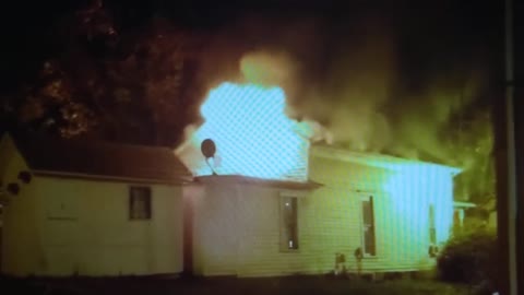 Canal Fulton Pink House Fire Footage