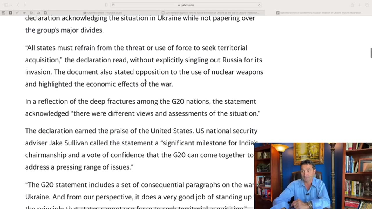 Putin smacked the West at G20 without being in the room. US & Vassals defeated in G20 declaration.