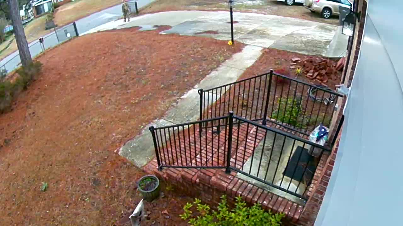 Kind Military Stranger Folds Damaged Flag