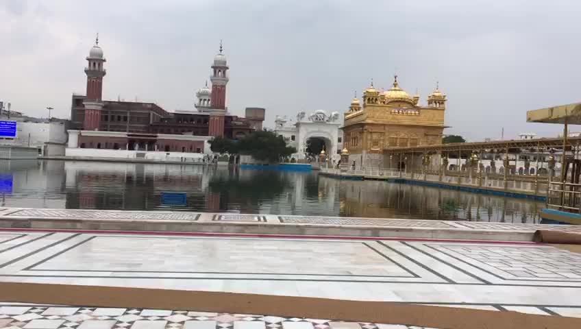 Empty Shri Darbar Sahib Gurudwara Punjab, India