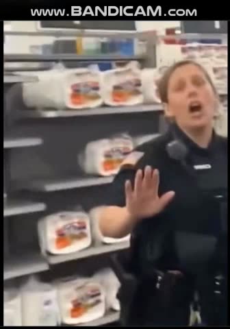 THIS RACIST TYRANT COP SHOULD BE LOCKED UP