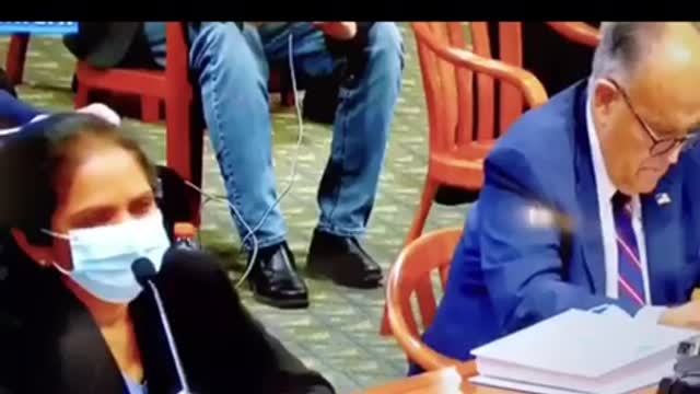 The supervisor in Michigan was having people fill out votes for Biden