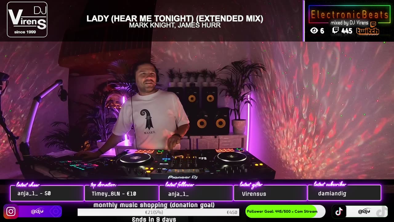 ⚠️ [GER/ENG] all #electronic #music #mixed by #DJ Virens | LIVE 🔴 #follow me!