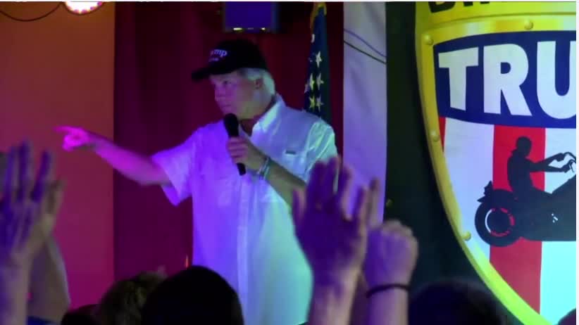 Qanon White-Hat Lin Wood blesses Bikers For Trump in South Carolina