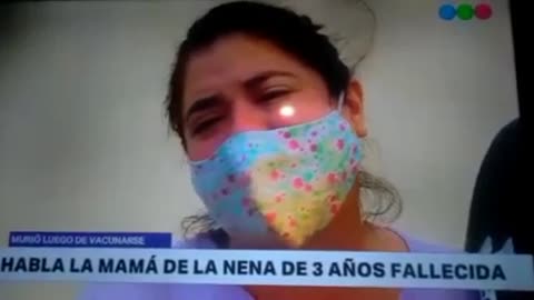 MENINA MORRE COM 3 ANOS VAX