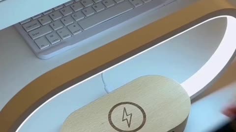 Fast-Charging LED Desk Lamp | Night Light, Clock & USB Charger in One!