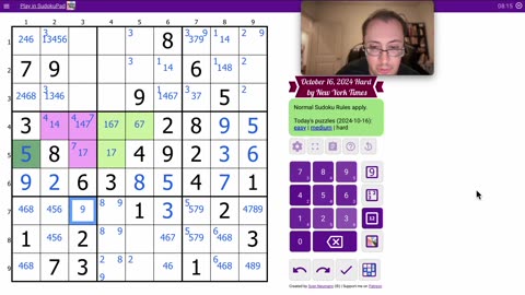 Sudoku 2024 10 16 hard