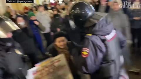 77 Year Old Russian Protester Arrested