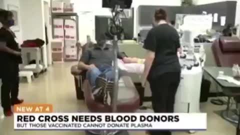💥Red Cross - 💉Vaccinated People cannot Donate Blood.