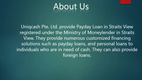Get Payday Loan in Straits View