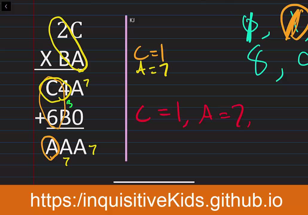 Cryptarithm Multiplication Problem