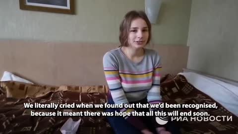 A refugee from Donbass, describes how she felt when Russia..