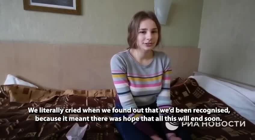 A refugee from Donbass, describes how she felt when Russia..