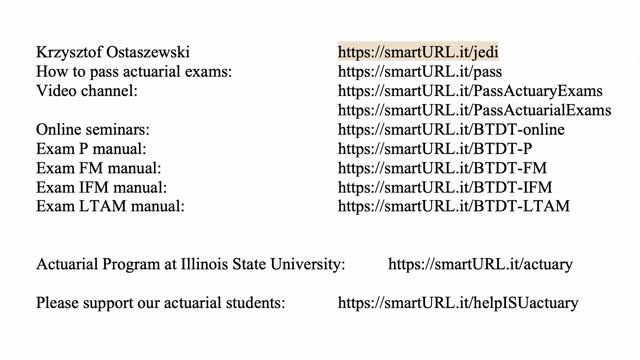 Exam LTAM exercise for October 28, 2021