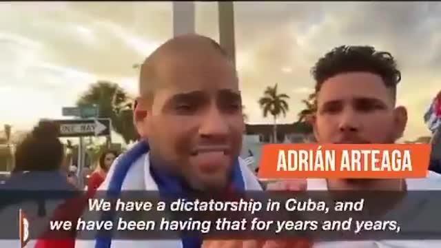 Cubans know that communism is what they are tired of. Cubans: God bless America