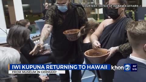 Eight ancestral remains returned to Hawaii from German museum