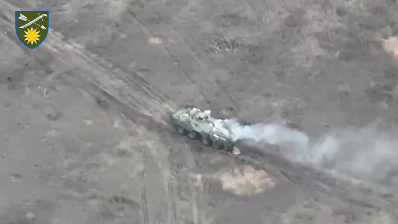 Russian APC Destroyed Underneath Their Feet