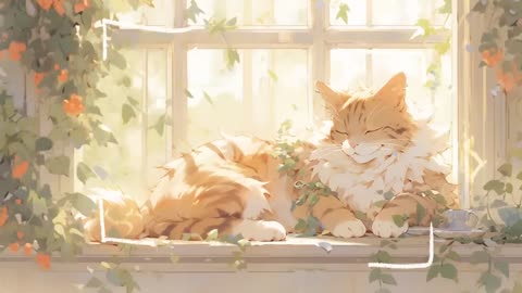 Lofi With My Cat || Cat & Wonderful Day😽❣️☀️ Work/Relax/Healing [ Lofi Mix - Lofi Songs ]