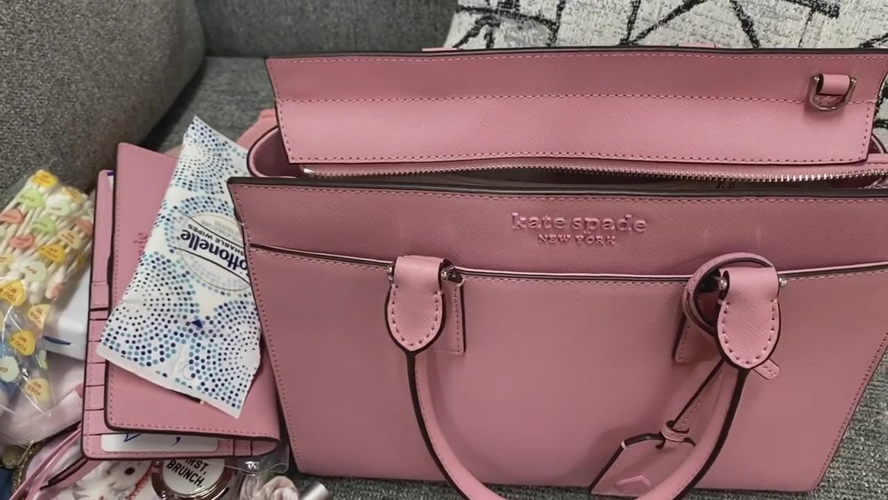 What's is in my pink Kate Spade Satchel Bag