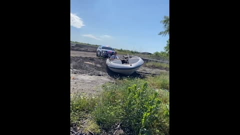 Abandoned Boat Gets Pulled Over