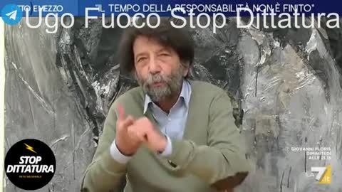 Cacciari distrugge la gruber in diretta