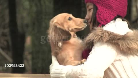 CU Girl and dog