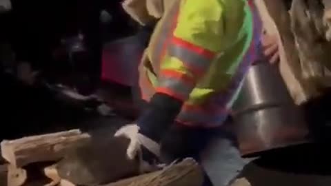 Police Take Truckers Firewood