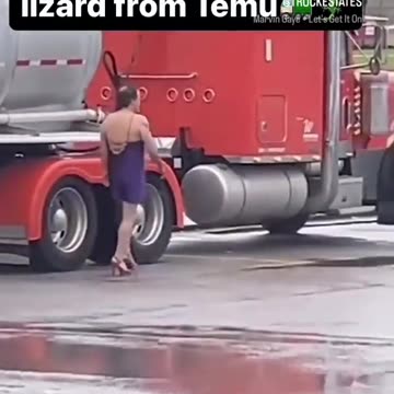 When a man gets into a truck
