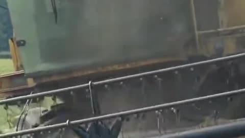 Amazing Crops Harvesting Machine.
