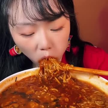 Nuclear Fire Noodles 🔥🍜🌶️ | Asmr Chinese Eating Mukbang Show | KWAI EATING SHOW | Asmer Mukbang