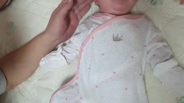 3 month old baby crying