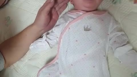 3 month old baby crying