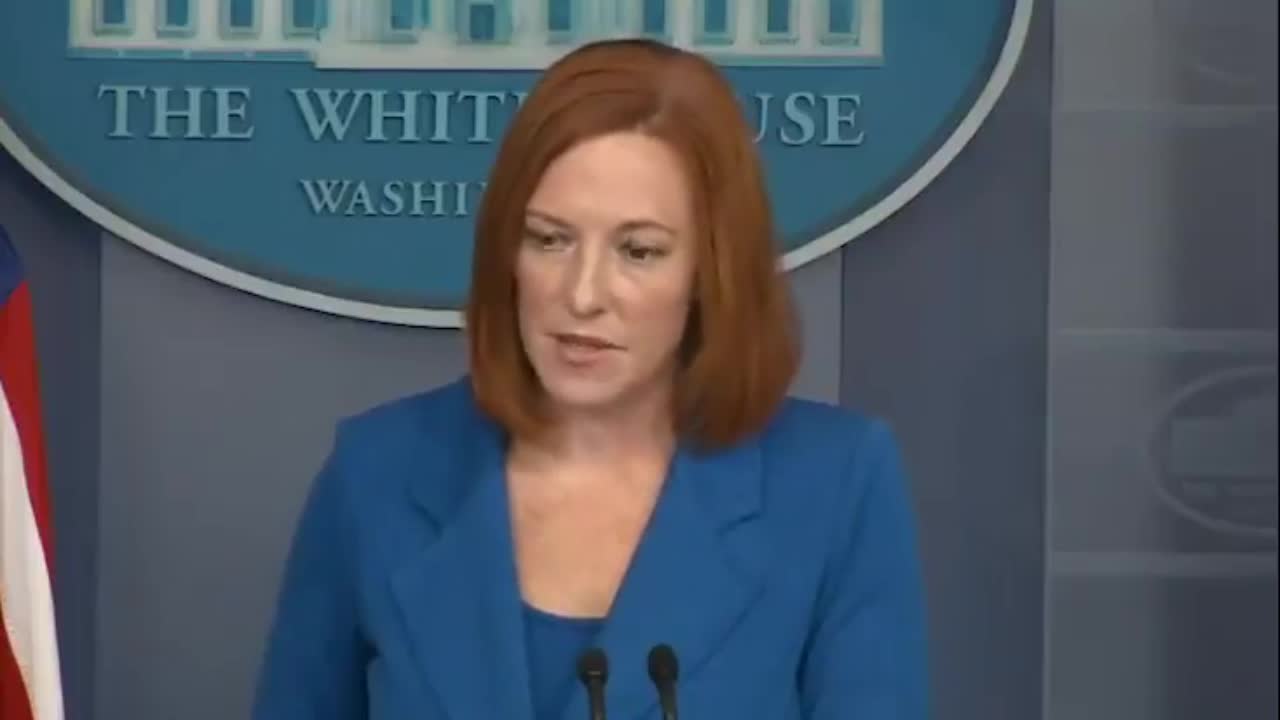 Jen Psaki Asked Why Biden Seemed Angry During Speech