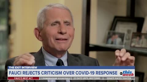 Fauci claims it wasn't his choice to close schools.