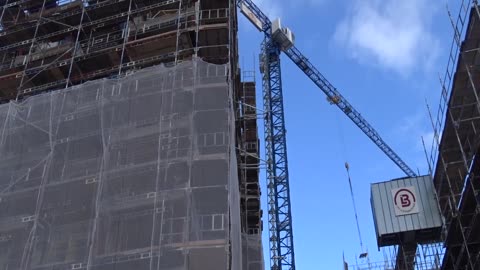 Kongressbygget vid gamla ångfärjetomten. Helsingborg 1 Mars. 2018