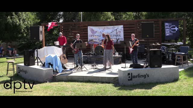 Maine band, "Calvary" performing in Ellsworth, Maine