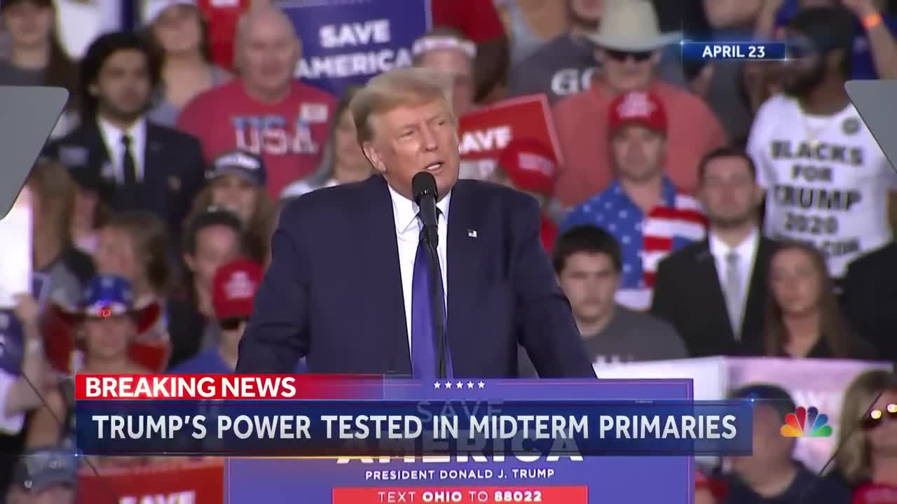 Trump Campaigning For Republican Candidates Prior To The Midterm Elections