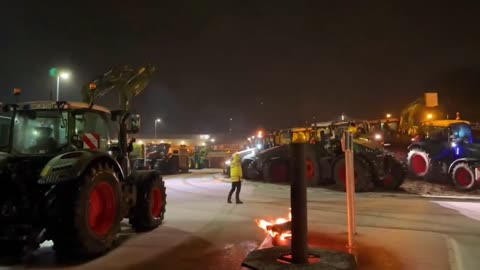 Jan 3rd, German Farmers protesting WEF[U!] Great Reset -note: joined by Swiss Jan 14