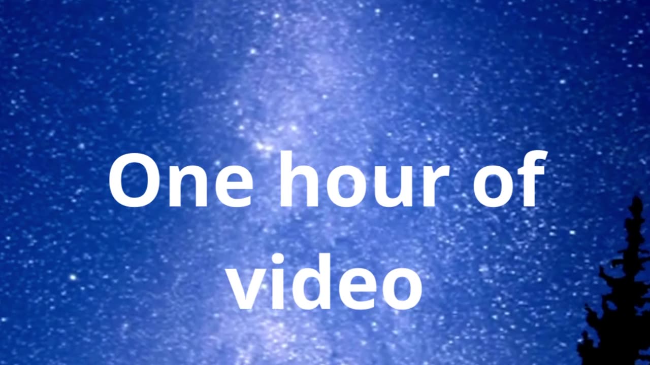 One hour of video can...