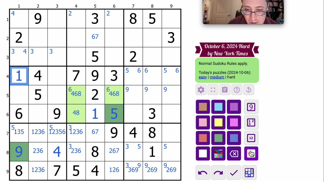 Sudoku 2024 10 06 hard